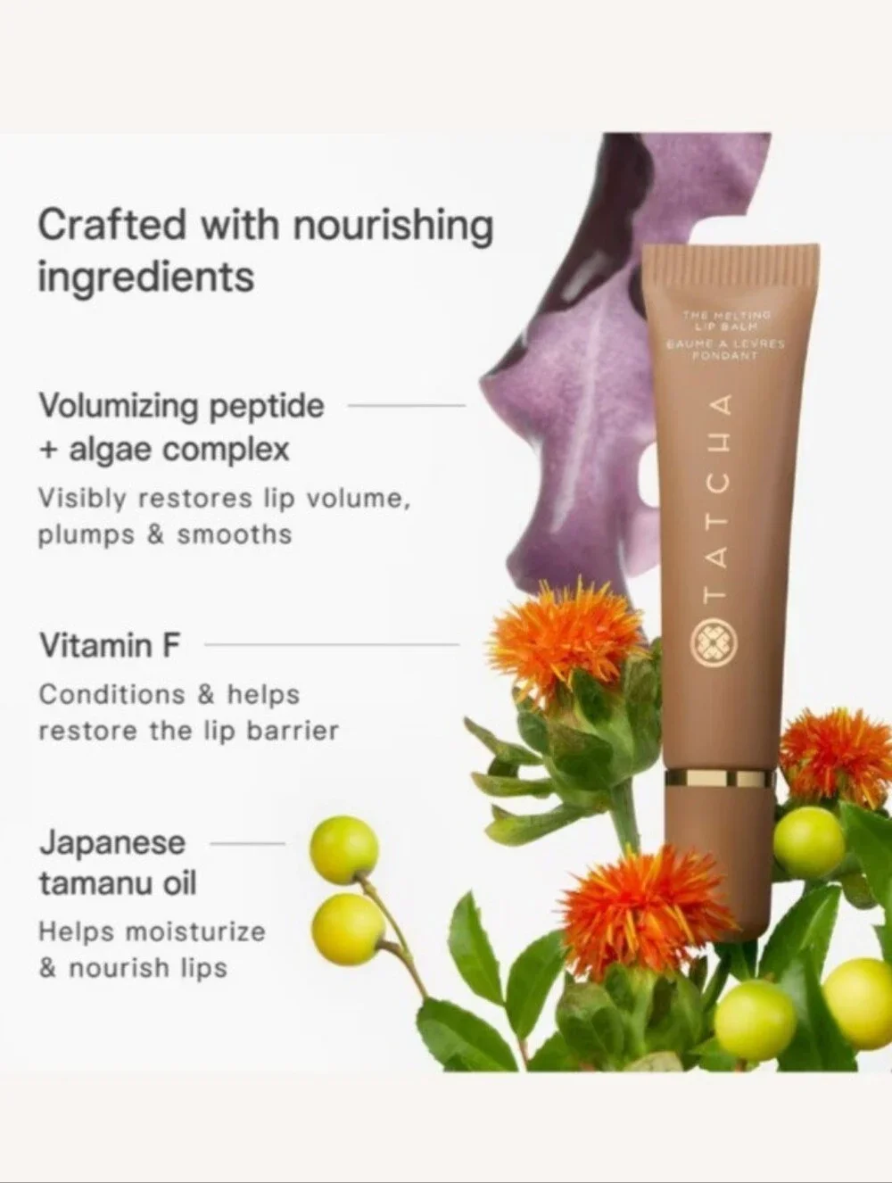 🎉2•$20/3•$28🎉 TATCHA The Melting Lip Balm Mini in Pinku